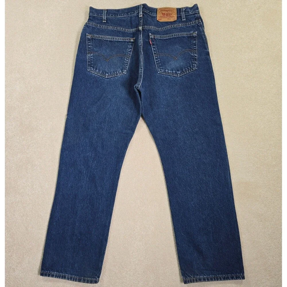 VTG Levis 505 Jeans Regular Fit Straight Leg Jeans Men's Size Tag 38x30